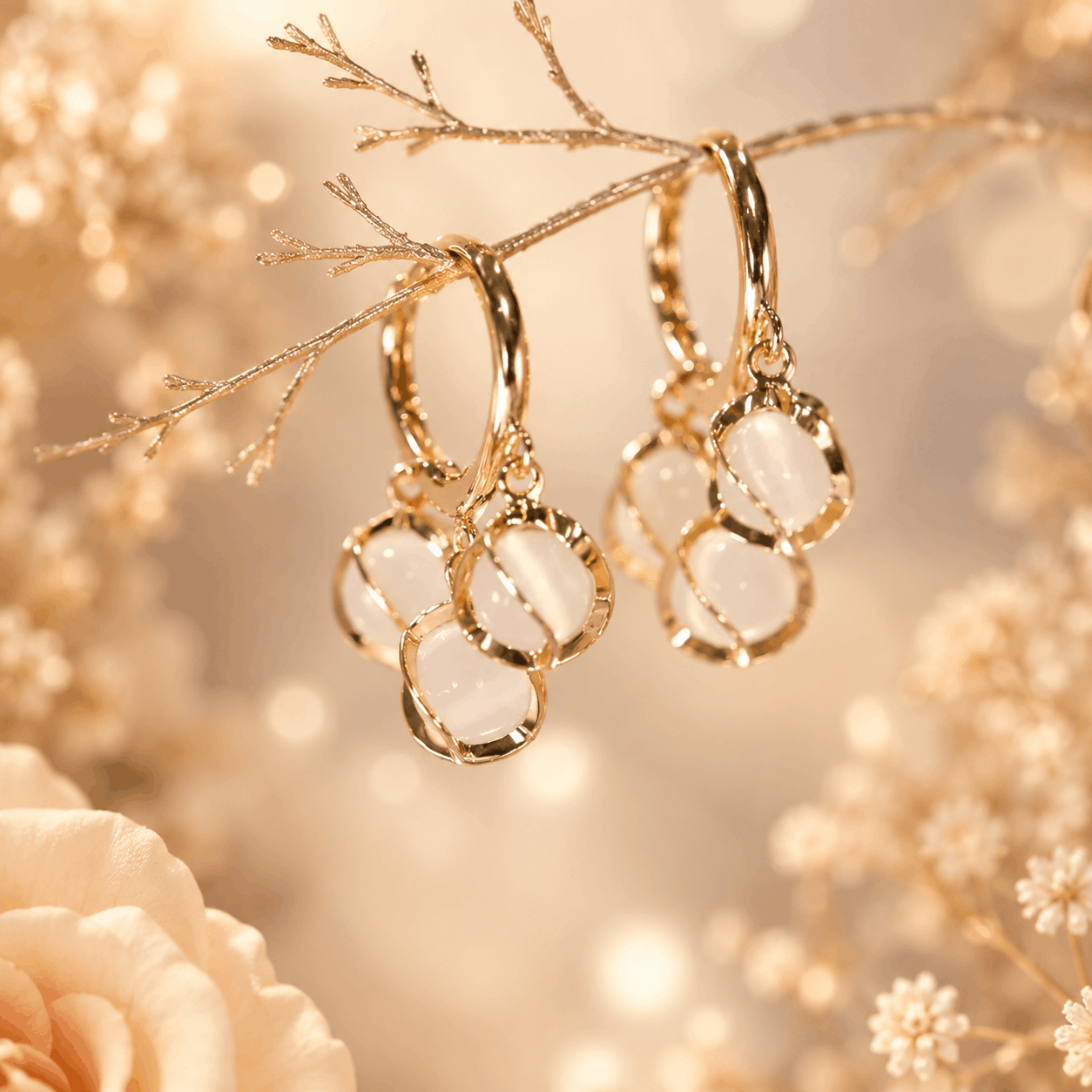 Elegant Pearl Drop Earrings