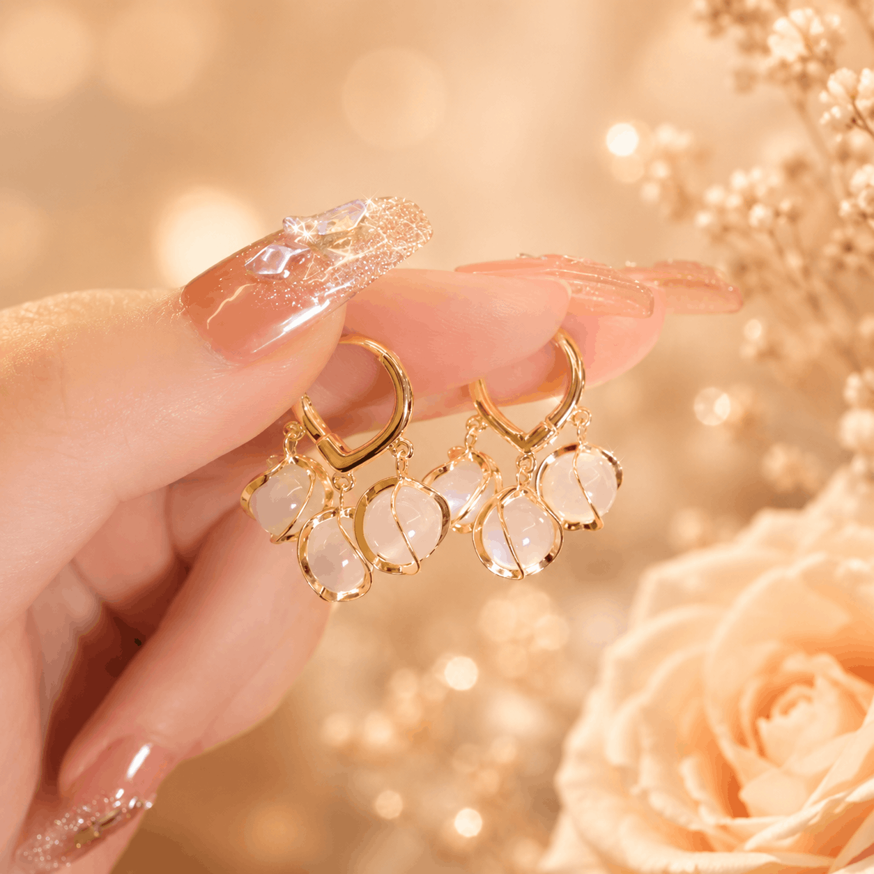 Elegant Pearl Drop Earrings