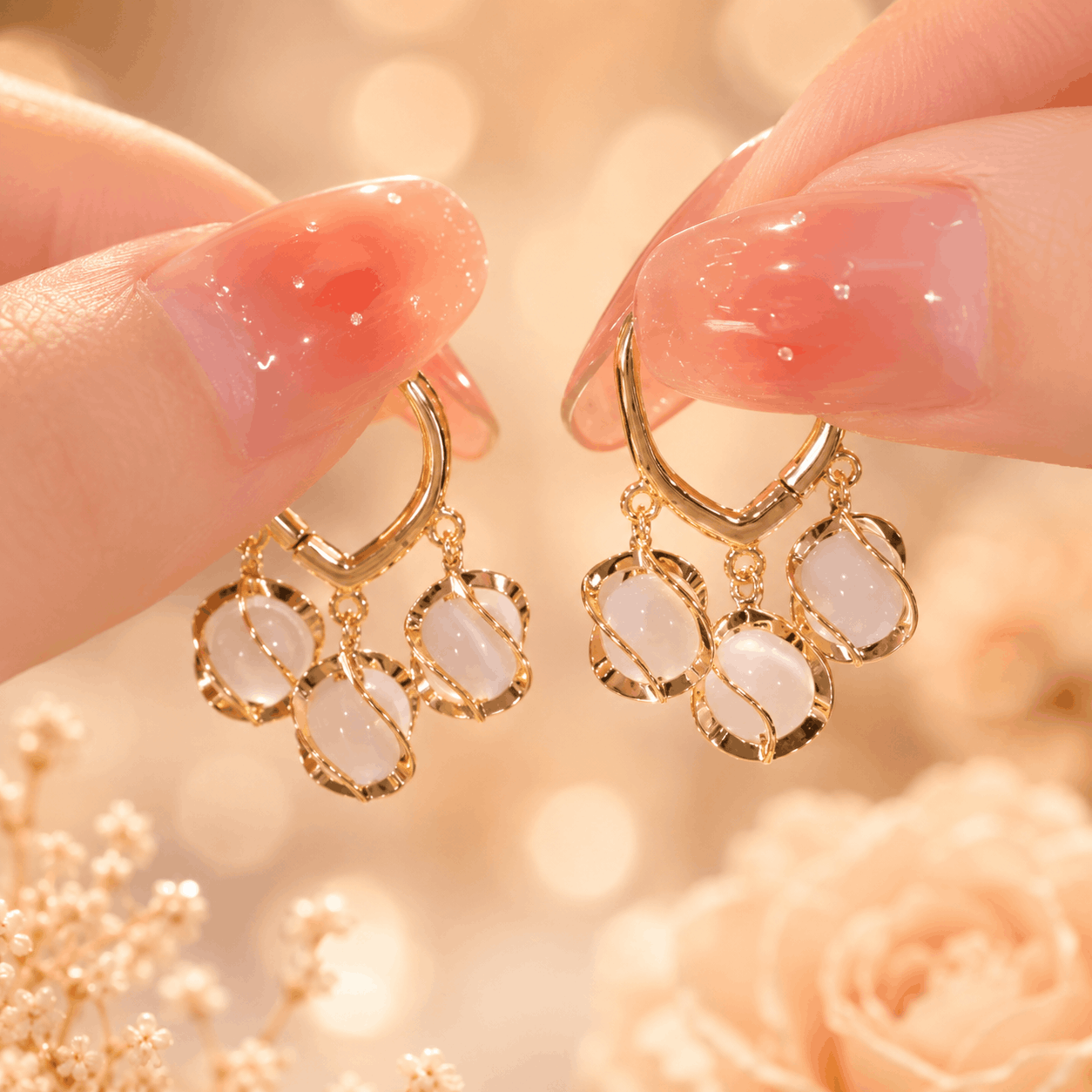 Elegant Pearl Drop Earrings