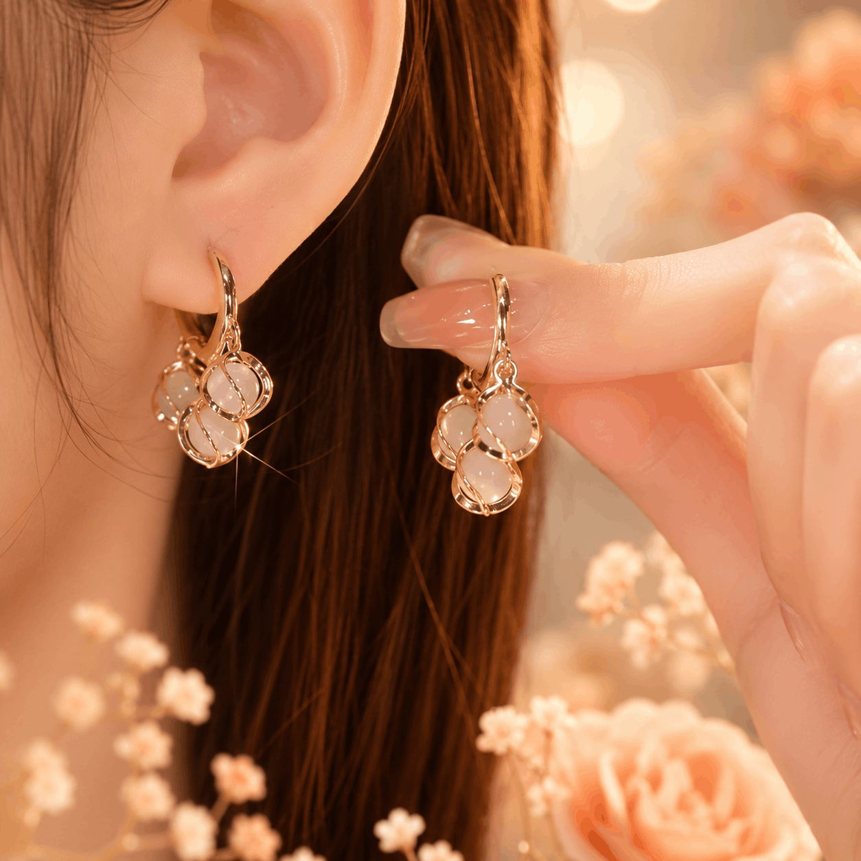 Elegant Pearl Drop Earrings