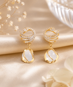 Elegant Swan Drop Earrings for Girls & Women