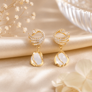 Elegant Swan Drop Earrings for Girls & Women
